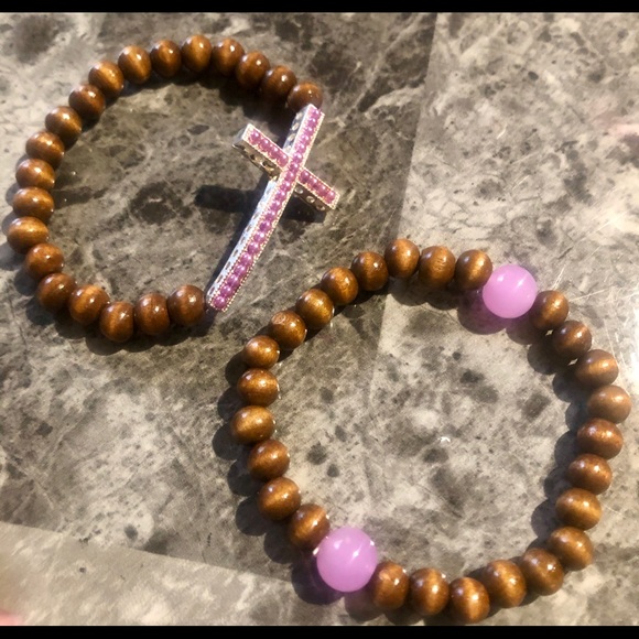 Wooded Lavender Faith Bracelet set - Picture 4 of 4